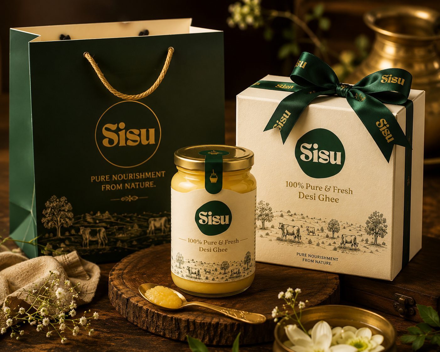 Sisu gift box and bag
